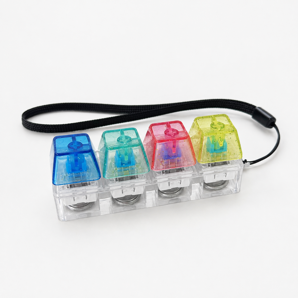 Mini clavier anti-stress lumineux – Fidget Toy 4 touches Manga Family Store