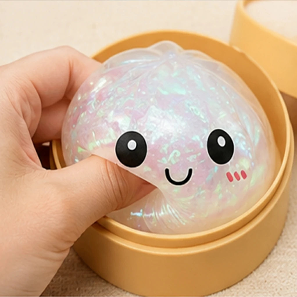 Bao Squishy Glitter – Édition Pailletée Kawaii