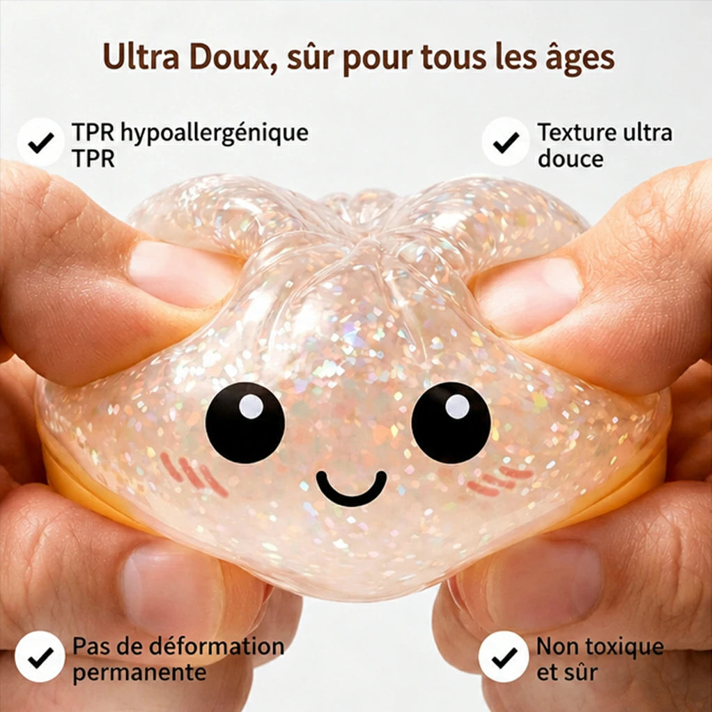 Squishy Mystère Pailleté Lumineux Kawaii – Anti-Stress & LED