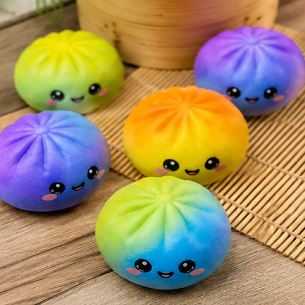 Squishy Bao Arc-en-ciel Kawaii