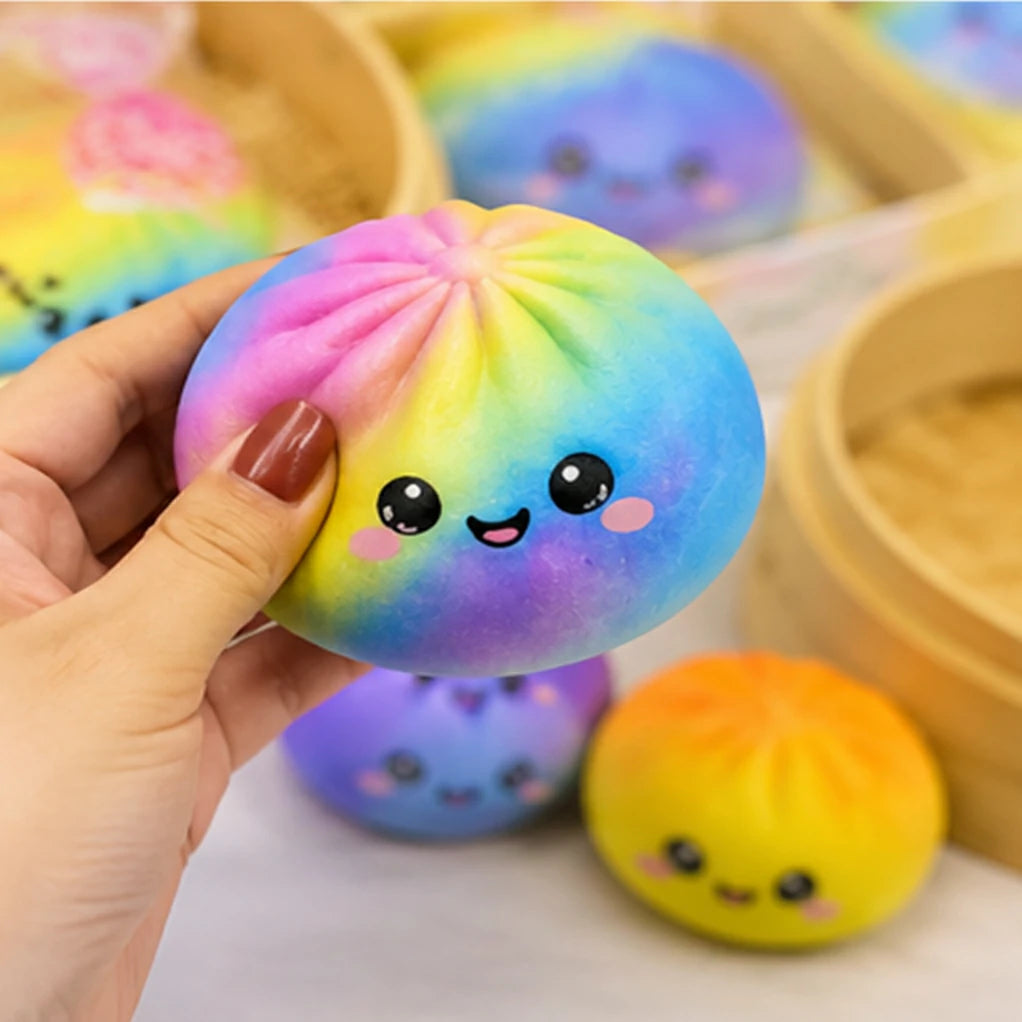 Squishy Bao Arc-en-ciel Kawaii