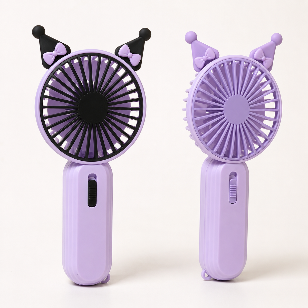 Mini ventilateur portable rechargeable USB – Fonction lumineuse Manga Family Store