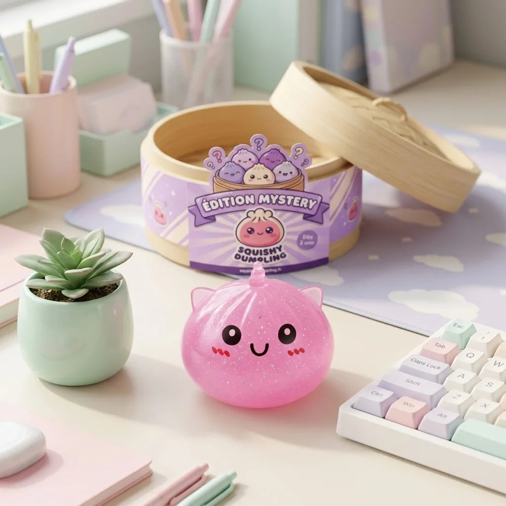 Mini Squishy Dumpling Licorne Mystère – Antistress Kawaii Manga Family Store