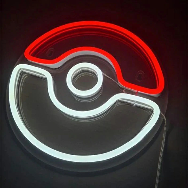 Pokémon - Néon LED Pokéball Manga Family Store