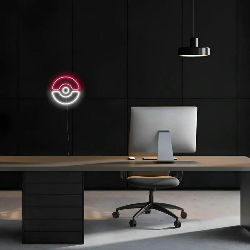 Pokémon - Néon LED Pokéball Manga Family Store